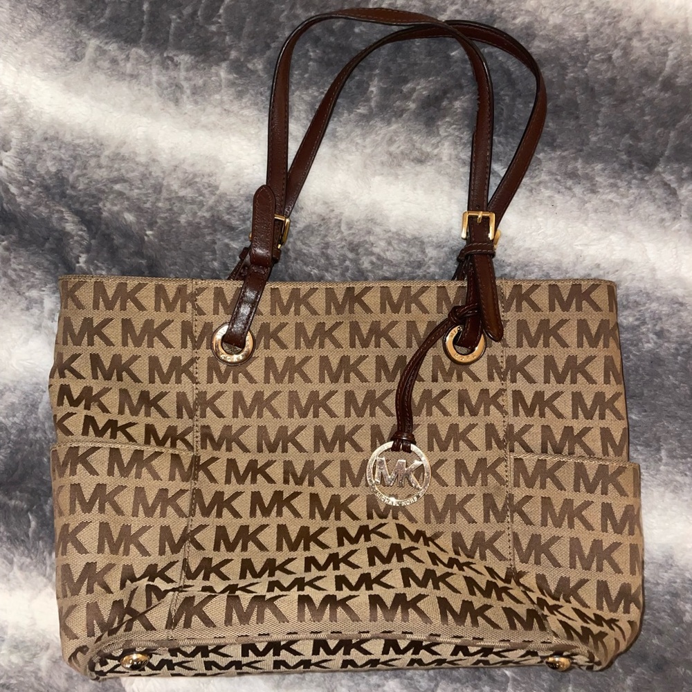 Michael Kors Brown Signature Tote Bag
